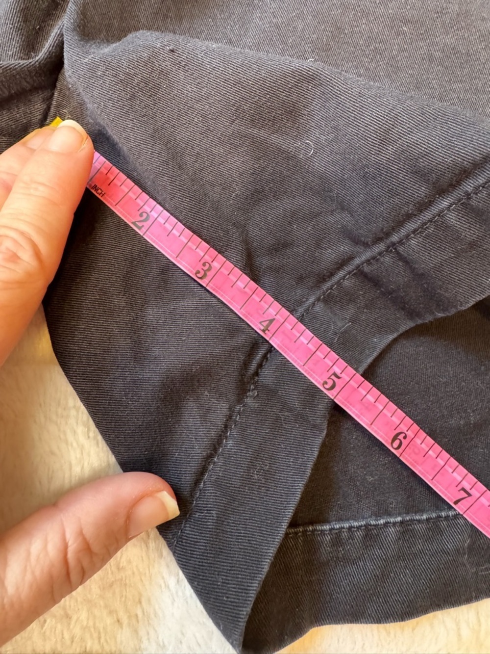 Calvin Klein Black Chino Shorts Size 2 Cotton Mid Rise Casual Classic - Picture 14 of 16